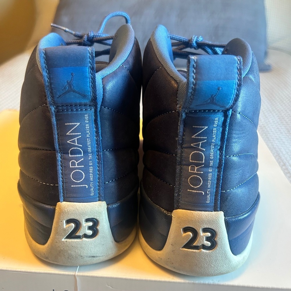 Air Jordan 12 Retro Sneakers Stone Blue Men's 14